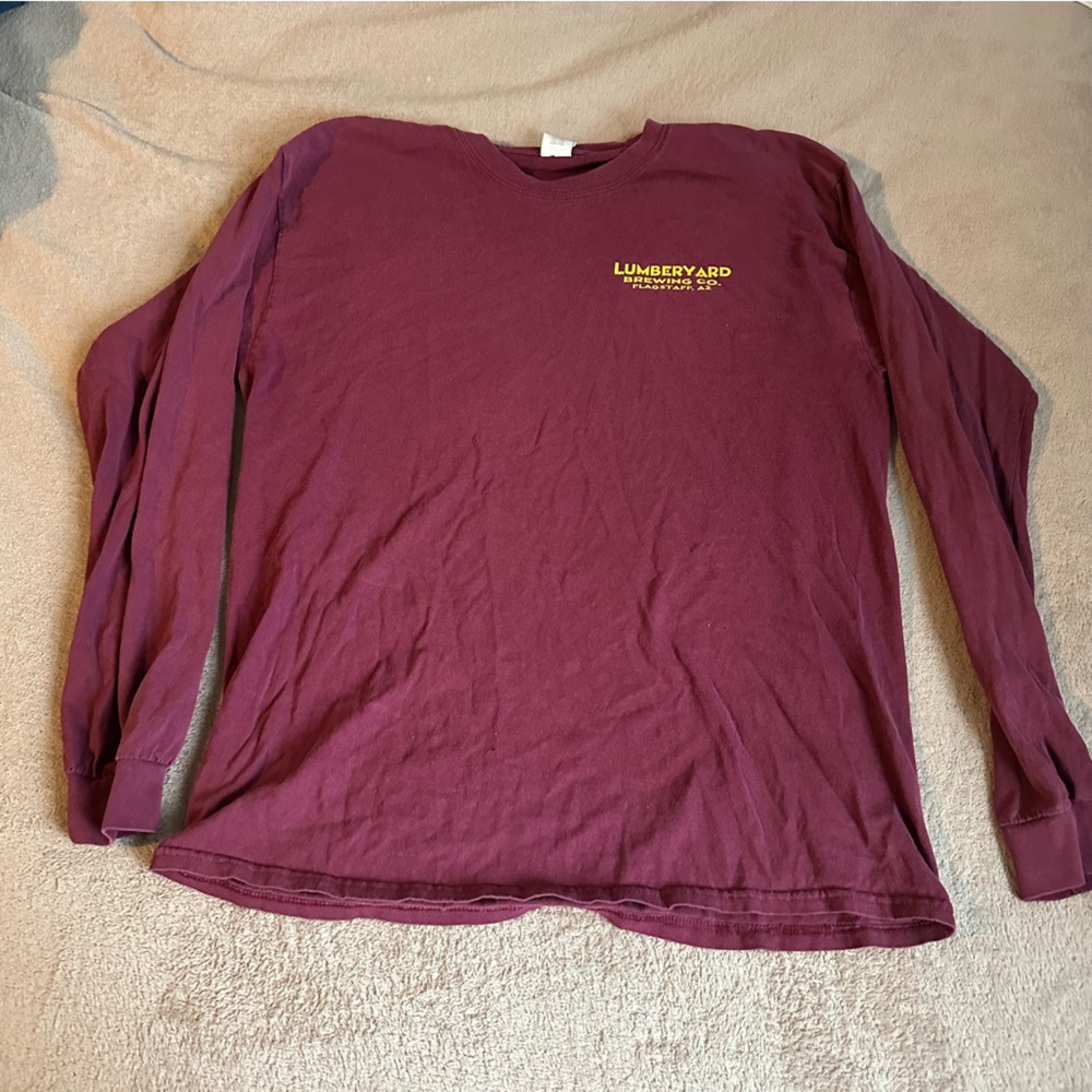 Gildan Maroon Long Sleeve Shirt